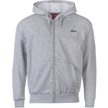 Slazenger Full Zip Hoody Mens grey marl