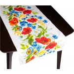Bellatex Ubrus běhoun vlčí máky červená 50x160cm – Sleviste.cz
