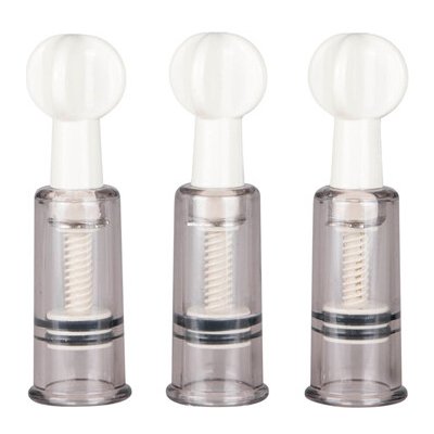 Easy Toys Nipple & Clit Suckers 3Pcs Vakuová pumpa na bradavky a klitoris – Zboží Dáma