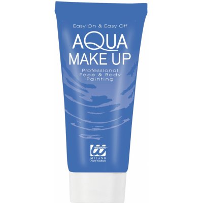 Aqua Make Up na obličej a tělo modrá v tubě – Zboží Mobilmania