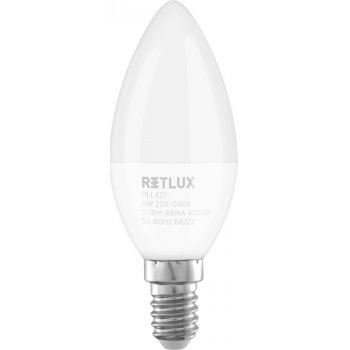 Retlux RLL 427 C37 E14 candle 6W CW