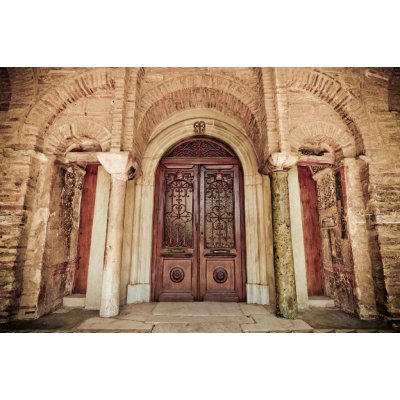 Dimex MS-5-0790 Vliesová fototapeta Starověké kostelní dveře rozměry 375 x 250 cm – Zboží Mobilmania