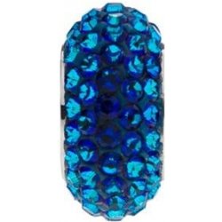 Šperky4U Navlékací přívěšek korálek s krystaly Swarovski Bermuda Blu LV0002 BB