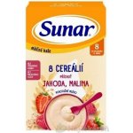 Sunar mléčná kaše 8 cereálií jahoda malina 210 g – Sleviste.cz