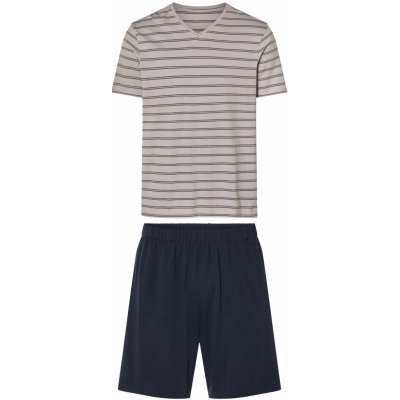 esmara pánské pyžamo šedá pruhovaná / navy modrá – Zboží Dáma