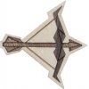 Brož BeWooden dřevěná brož s motivem střelce Sagittarius BR143