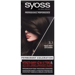 Syoss Permanent Coloration permanentní barva na vlasy 3-1 Dark Brown 50 ml