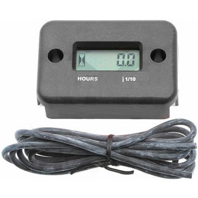 Měřič motohodin MOTION STUFF (54x36,5x14,5mm) černý | Zboží Auto