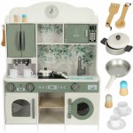 LULILO Saliko Dřevěná kuchyňská linka MDF s kávovarem na espresso – Zboží Dáma