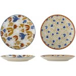 Bloomingville Keramický talíř Anniversary Ø 20 cm Barevní ptáčci, multi barva, keramika – Sleviste.cz