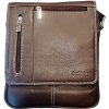Taška  Sendi Design pánská taška s klopou kožená hnědá IG-703 BROWN