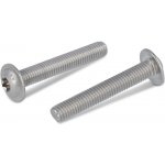 INOX ISO 7380-2 šrouby s půlkulatou hlavou a límcem, na TORX, celý závit, nerez A2 Varianta: ISO 7380-2 šroub půlkulatá hlava s límcem, TORX celozávit, nerez A2 M6X55/55 TX30 – Sleviste.cz