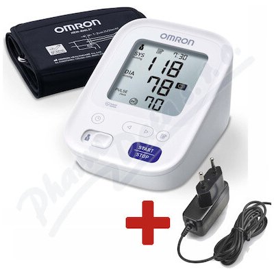 OMRON Tonometr M3 pažní+síť.zdroj CELIMED – Zboží Dáma