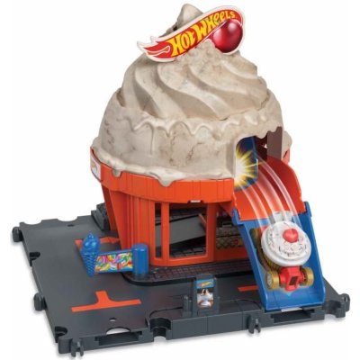 Hot Wheels City Centrum Města Downtown Ice Cream Swirl – Zbozi.Blesk.cz