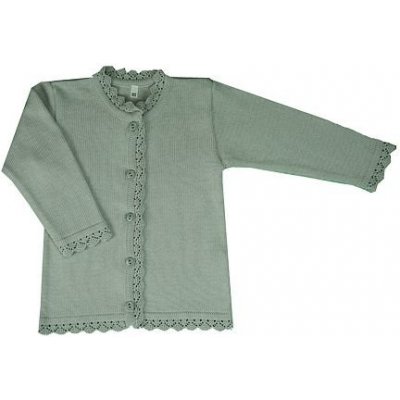 elegantní dívčí svetr bavlněný přízový šedý – Zboží Dáma