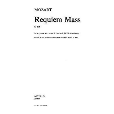 W.A. Mozart Requiem K.626 SATB noty na sborový zpěv klavír – Hledejceny.cz