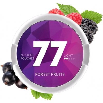 77 Pouches forest fruit 10 mg 20 sáčků – Sleviste.cz