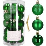 SPRINGOS Vánoční baňky zelené mix 4cm sada 20ks – Zboží Mobilmania