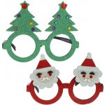 Folat Párty brýle Vánoční stromeček a Santa 2 ks – Zboží Mobilmania