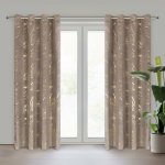 EUROFIRANY ZATEMŇOVACÍ ZÁVĚS NA KROUŽCÍCH MOLLY 140X250 CM HNĚDÁ – Hledejceny.cz