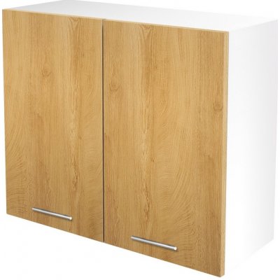 Halmar Horní skříňka Vento G-80/72, bílá / dub medový – Zboží Dáma