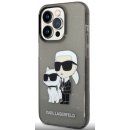 Pouzdro Karl Lagerfeld IML Glitter Karl and Choupette NFT iPhone 14 Pro Max černé