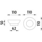 Nimco Lada 5x11 cm bílá 1059LA – Zboží Dáma
