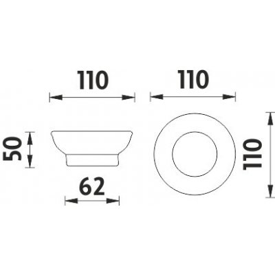 Nimco Lada 5x11 cm bílá 1059LA – Zbozi.Blesk.cz