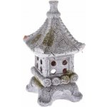 Keramický svícen na čajovou svíčku Pagoda, 11 x 20 x 10,5 cm – Zboží Dáma