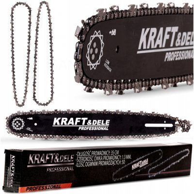 Kraft & Dele vodící lišta + 2 řetězy 40cm 3/8 KD10152