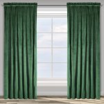 Hotový závěs D91 ROSA tmavě zelený - na pásce – Zboží Mobilmania