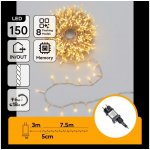Aigostar B.V. LED Venkovní vánoční řetěz 150xLED/8 funkcí 10,3m IP44 teplá bílá B10303ABMD – Hledejceny.cz