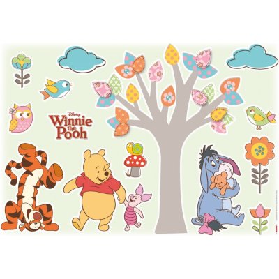 Komar 14014 Samolepící dekorace Winnie The Pooh Nature Lovers 50x70cm