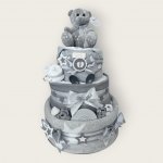 BabyDort třípatrový plenkový dort pro miminko MEDVÍDEK – Hledejceny.cz