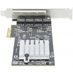 StarTech.com 4-Port 2.5Gbps NBASE-T PCIe Network Card, Intel I225-V Chip, Quad Port Computer Network Card, Multi-Gigabit NIC, PCI Express Server LAN Card, Desktop Ethernet Interface Card, PCI Express – Zboží Živě