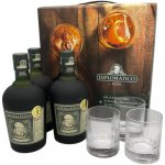 Diplomático Reserva Exclusiva set 40% 3 x 0,7 l (dárkové balení 3 sklenice) – Hledejceny.cz