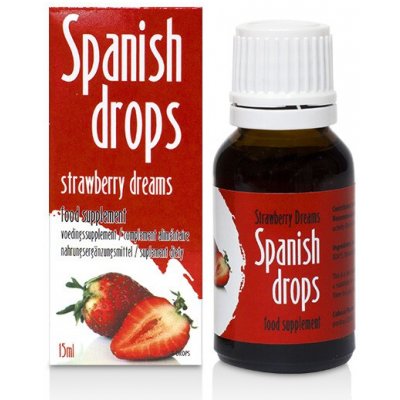 Španělské mušky s příchutí jahod 15ml – Zboží Dáma