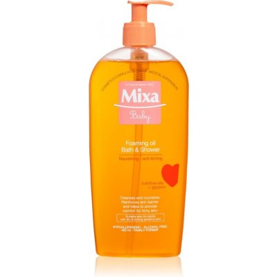 MIXA Baby pěnivý olej do sprchy i do koupele 400 ml