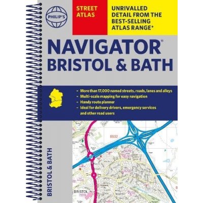 Philips Street Atlas Navigator Bristol a Bath