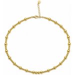 Sarines Zlatý korálkový choker z chirurgické oceli S1359 – Sleviste.cz