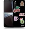 Pouzdro a kryt na mobilní telefon Sony Picasee silikonové Sony Xperia 10 III - Christmas Stickers černé