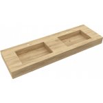 Salgar Compakt deska se zabudovanými umyvadly 150x51x12 cm dub afrika 25461 – Zboží Dáma