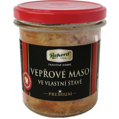 REKORD Vepřové maso ve vlastní šťávě 300 g – Hledejceny.cz