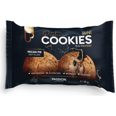 Passion nutrition Passion plněné proteinové mini cookies 2 x 40 g – Zboží Dáma