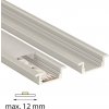 Stmívač ML-761.012.43.2 Vestavný hliníkový profil VO, 23x8 mm, čirý difuzor, komplet, 2 m