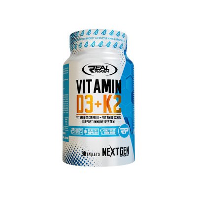 Real Pharm Vitamin D3 + K2 90 kapslí