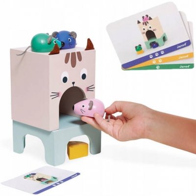 Janod vzdelávacia hra pre deti orientácia v priestore Mačka a myš Didaktik – Sleviste.cz