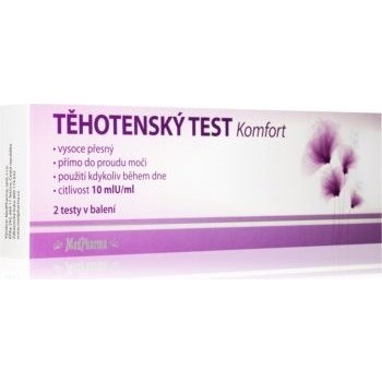 MedPharma těhotenský test Komfort 10 mlU ml 2 ks