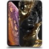 Pouzdro a kryt na mobilní telefon Apple Pouzdro Picasee silikonové Apple iPhone XR - Black Gold čiré