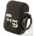 Karl Lagerfeld Pouzdro na sluchátka AirPods Karl and Choupette KLACA2SILKCK – Hledejceny.cz